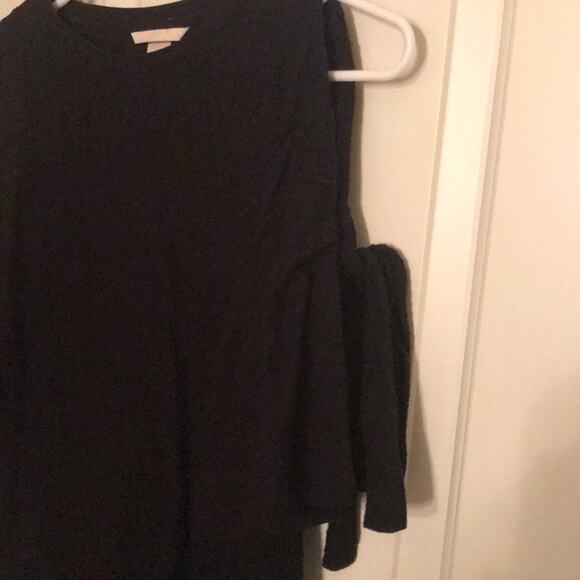 H&M little black dress cold shoulder ties 6 - Picture 3 of 6